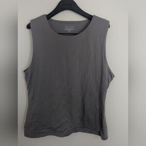 Tahari Modern Essentials Gray Blouse